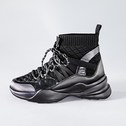 今村式ウエイトコアハイカットスニーカー（ブラック）